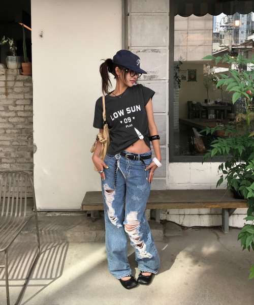 PLAC WOMEN（プレイス・ウィメン）の「グラフィックピグメントTシャツ 3カラー（Tシャツ/カットソー・レディース・ピンク/ホワイト・MEDIUM/SMALL）」の3枚目の写真