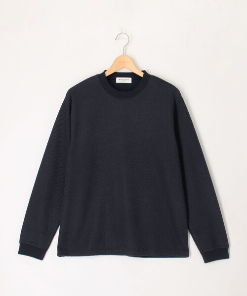 NOLLEY'S LIGHT(ノーリーズライト)の「カノコダブルフェイス ロングスリーブT(Tシャツ/カットソー・メンズ・ライトグレー/ネイビー/オフホワイト・L/M)」の3枚目の写真