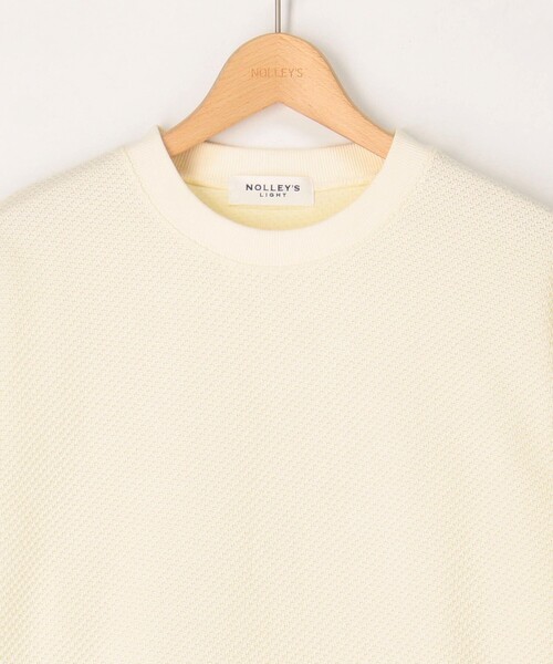 NOLLEY'S LIGHT(ノーリーズライト)の「カノコダブルフェイス ロングスリーブT(Tシャツ/カットソー・メンズ・ライトグレー/ネイビー/オフホワイト・L/M)」の11枚目の写真