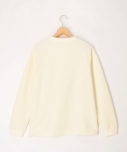 NOLLEY'S LIGHT(ノーリーズライト)の「カノコダブルフェイス ロングスリーブT(Tシャツ/カットソー・メンズ・ライトグレー/ネイビー/オフホワイト・L/M)」の4枚目の写真