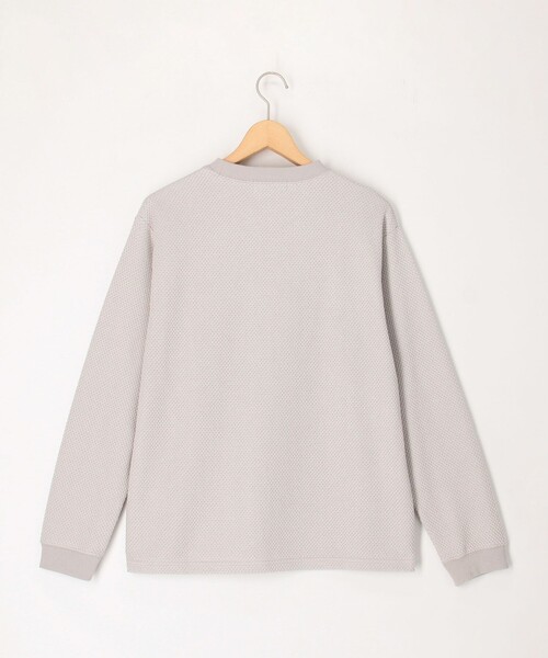 NOLLEY'S LIGHT(ノーリーズライト)の「カノコダブルフェイス ロングスリーブT(Tシャツ/カットソー・メンズ・ライトグレー/ネイビー/オフホワイト・L/M)」の9枚目の写真