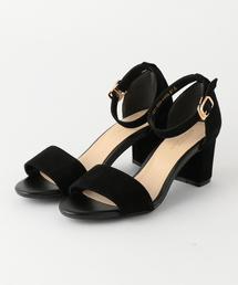 BEAUTY&YOUTH UNITED ARROWS | BY∵ スウェードアンクルストラップヒールサンダル(サンダル)