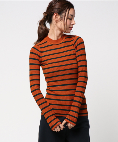 SLY（スライ）の「ストレッチサーマル HG ロンT（ニット/セーター・レディース・ブラック/オフホワイト/ホワイト系その他2/オレンジ系その他/グリーン系その他・1/2）」の17枚目の写真