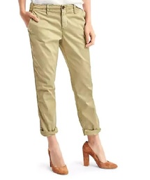 GAP | ツィル ストライプ ガールフレンドチノパンツ　--(チノパンツ)