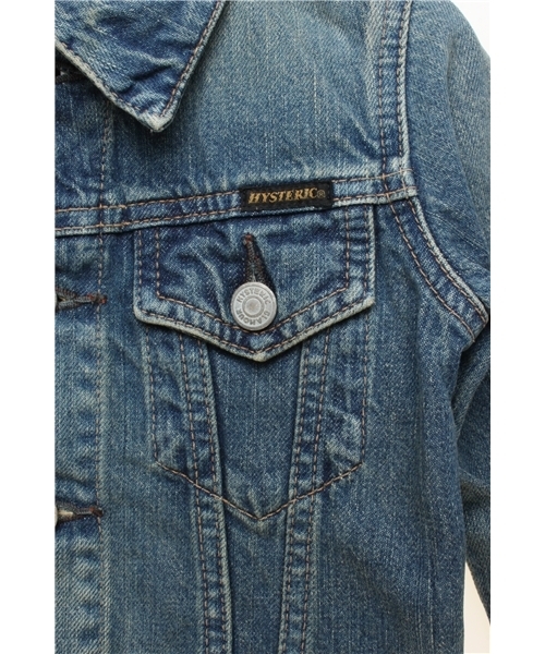 HYSTERIC MINI（ヒステリックミニ）の「HDY SKULL プレミアムGジャン（デニムジャケット・キッズ・インディゴブルー・110/120）」の4枚目の写真