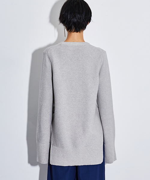 STUDIOUS（ステュディオス）の「【STUDIOUS】サイドレースアップニット（ニット/セーター・レディース・ブラック/グレー・1）」の11枚目の写真