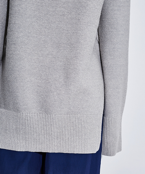 STUDIOUS（ステュディオス）の「【STUDIOUS】サイドレースアップニット（ニット/セーター・レディース・ブラック/グレー・1）」の8枚目の写真