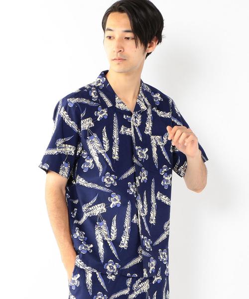 NOMA t.d.（ノーマティーディー）の「【NOMA textile design別注】アロハオープンカラーシャツ（シャツ/ブラウス・メンズ・ベージュ/ネイビー・MEDIUM/X-LARGE/SMALL/LARGE）」の5枚目の写真