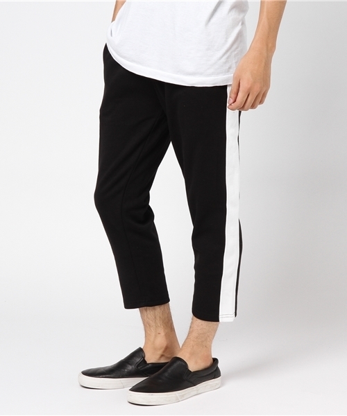 VENCEEXCHANGE（ヴァンスエクスチェンジ）の「ポンチサイドラインパンツ                 （その他パンツ・メンズ・ブラック/グレー・MEDIUM/LARGE）」の2枚目の写真