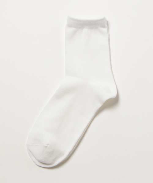 WEGO（ウィゴー）の「WEGO/無地ソックス（ソックス/靴下・レディース・ブラウン/レッド/ダークグリーン/ワイン/ホワイト/パープル/ブラック/ライトグレー/マスタード/ブルー/ダークグレー/キャメル/ネイビー/ブルー系その他・FREE）」の2枚目の写真