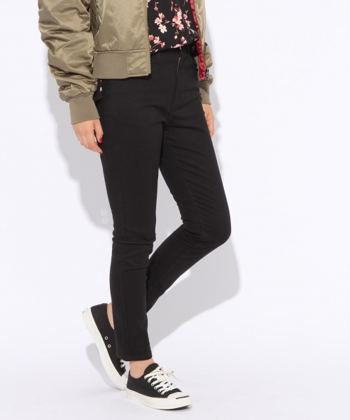 niko and...(ニコアンド)の「裏起毛NEWスリムパンツ(その他パンツ・レディース・ブラック/ネイビー/カーキ/アイボリー・1/2/3/4)」の2枚目の写真