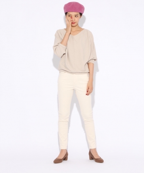 niko and...(ニコアンド)の「裏起毛NEWスリムパンツ(その他パンツ・レディース・ブラック/ネイビー/カーキ/アイボリー・1/2/3/4)」の15枚目の写真