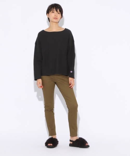 niko and...(ニコアンド)の「裏起毛NEWスリムパンツ(その他パンツ・レディース・ブラック/ネイビー/カーキ/アイボリー・1/2/3/4)」の16枚目の写真