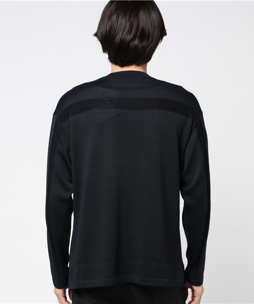 WRAPINKNOT（ラッピンノット）の「【WRAPINKNOT】プレーンニット（ニット/セーター・メンズ・ブラック/カーキ・2/3）」の7枚目の写真