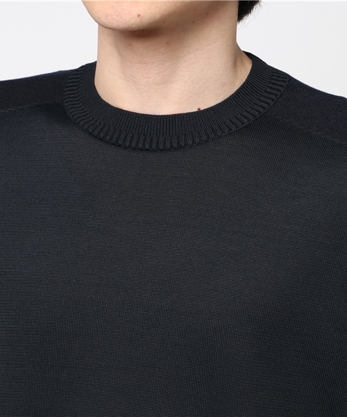 WRAPINKNOT（ラッピンノット）の「【WRAPINKNOT】プレーンニット（ニット/セーター・メンズ・ブラック/カーキ・2/3）」の5枚目の写真