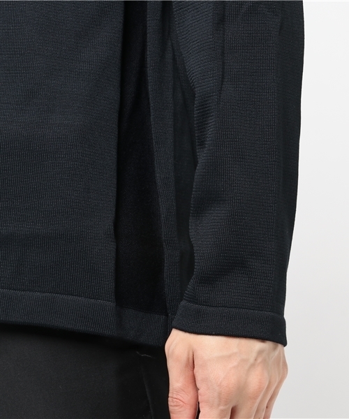 WRAPINKNOT（ラッピンノット）の「【WRAPINKNOT】プレーンニット（ニット/セーター・メンズ・ブラック/カーキ・2/3）」の4枚目の写真