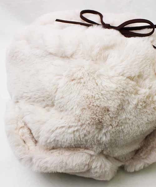 DEAD TOUR TRUCKING(デッドツアートラッキング)の「【DEAD TOUR TRUCKING/ デッドツアートラッキング】ファーフライトキャップ(キャップ・レディース・アイボリー/グレー/ブラック・FREE)」の3枚目の写真