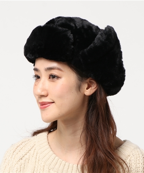 DEAD TOUR TRUCKING(デッドツアートラッキング)の「【DEAD TOUR TRUCKING/ デッドツアートラッキング】ファーフライトキャップ(キャップ・レディース・アイボリー/グレー/ブラック・FREE)」の10枚目の写真