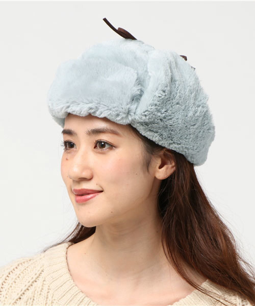 DEAD TOUR TRUCKING(デッドツアートラッキング)の「【DEAD TOUR TRUCKING/ デッドツアートラッキング】ファーフライトキャップ(キャップ・レディース・アイボリー/グレー/ブラック・FREE)」の11枚目の写真