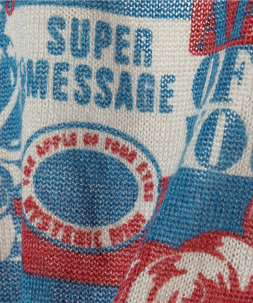 HYSTERIC MINI（ヒステリックミニ）の「SUPER MINI GIRL 総柄 ロングカーディガン（カーディガン/ボレロ・キッズ・ブラック/ブルー・100/120）」の7枚目の写真