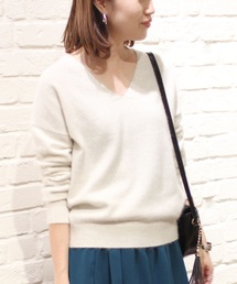 SLOBE IENA | アンゴララメ ニュアンスVネックプルオーバー◆(ニット/セーター)