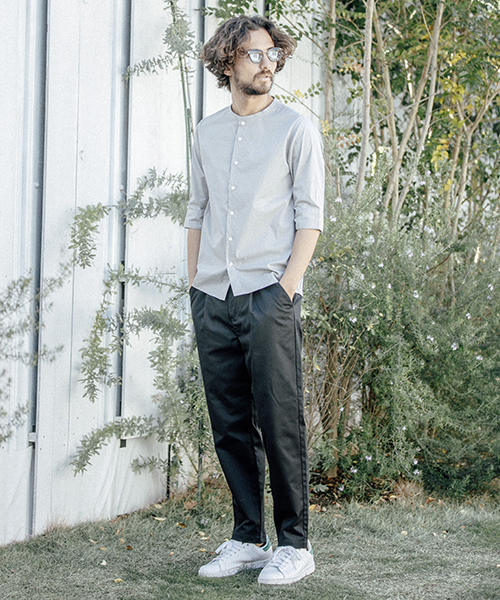 ANGENEHM(アンゲネーム)の「mp5837-Tuck Easy Pants パンツ(その他パンツ・メンズ・ブルー/ブラック/ネイビー・S/M/L)」の9枚目の写真