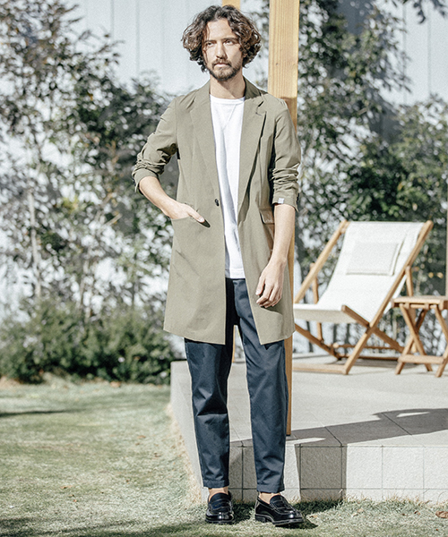 ANGENEHM(アンゲネーム)の「mp5837-Tuck Easy Pants パンツ(その他パンツ・メンズ・ブルー/ブラック/ネイビー・S/M/L)」の10枚目の写真