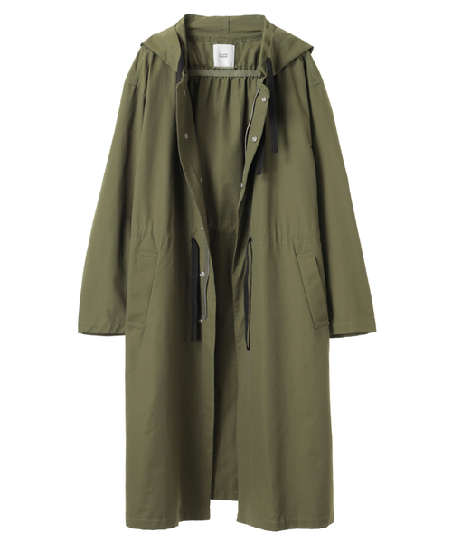 CLANE（クラネ）の「ORVER SIZE MODS COAT（モッズコート・メンズ・ブラック/カーキ・1/2）」の6枚目の写真