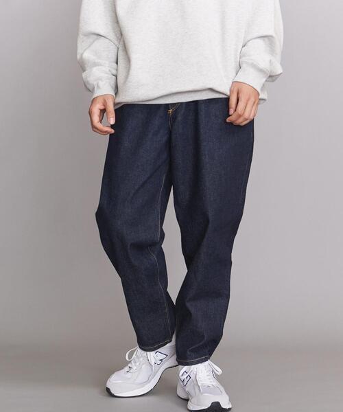 BEAUTY&YOUTH UNITED ARROWS（ビューティーアンドユースユナイテッドアローズ）の「【WEB限定】 by ワイド テーパード デニムパンツ（デニムパンツ・メンズ・ネイビー/ロイヤルブルー/ホワイト・SMALL/X-LARGE/LARGE/MEDIUM）」の8枚目の写真