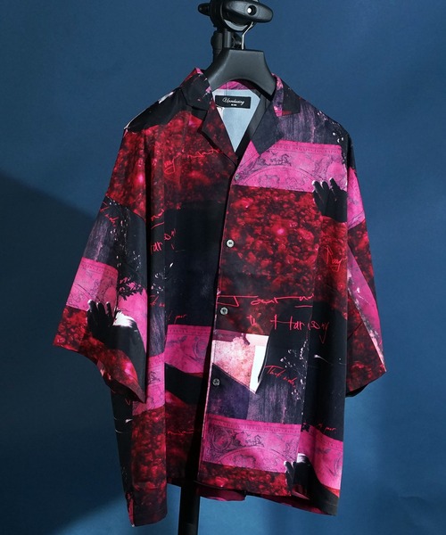 セール】オーバーサイズ総柄開襟アロハシャツ（シャツ/ブラウス