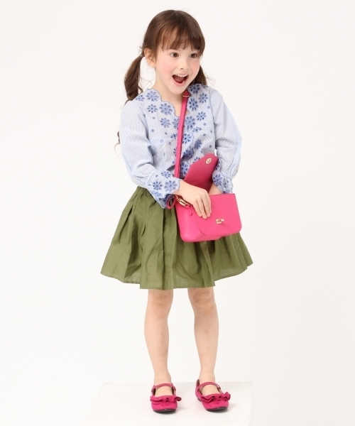 GLOBAL WORK（グローバルワーク）の「【キッズ】スカラップレースブラウス7分袖/779386（シャツ/ブラウス・キッズ・ライトブルー/ホワイト/ネイビー・XX-LARGE/LARGE/MEDIUM/X-LARGE/SMALL）」の16枚目の写真