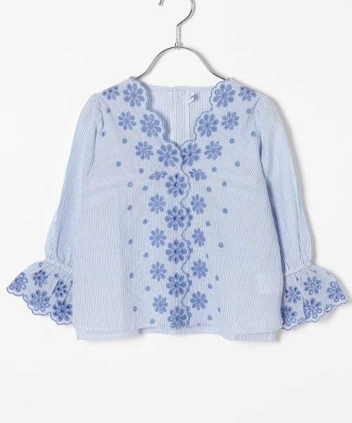 GLOBAL WORK（グローバルワーク）の「【キッズ】スカラップレースブラウス7分袖/779386（シャツ/ブラウス・キッズ・ライトブルー/ホワイト/ネイビー・XX-LARGE/LARGE/MEDIUM/X-LARGE/SMALL）」の19枚目の写真