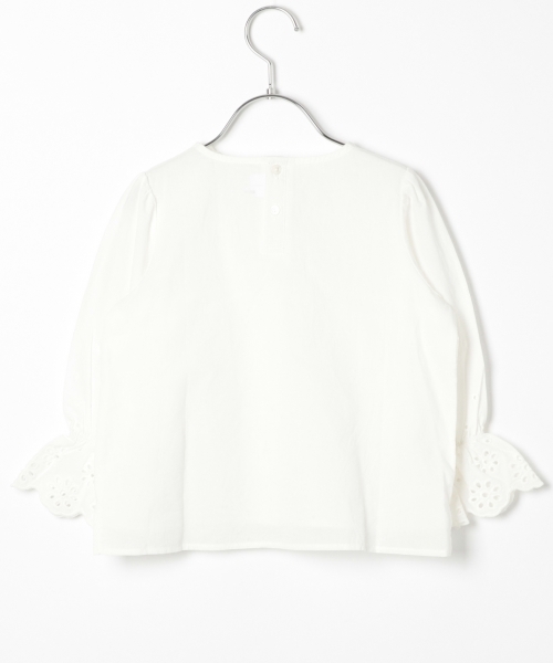 GLOBAL WORK（グローバルワーク）の「【キッズ】スカラップレースブラウス7分袖/779386（シャツ/ブラウス・キッズ・ライトブルー/ホワイト/ネイビー・XX-LARGE/LARGE/MEDIUM/X-LARGE/SMALL）」の21枚目の写真