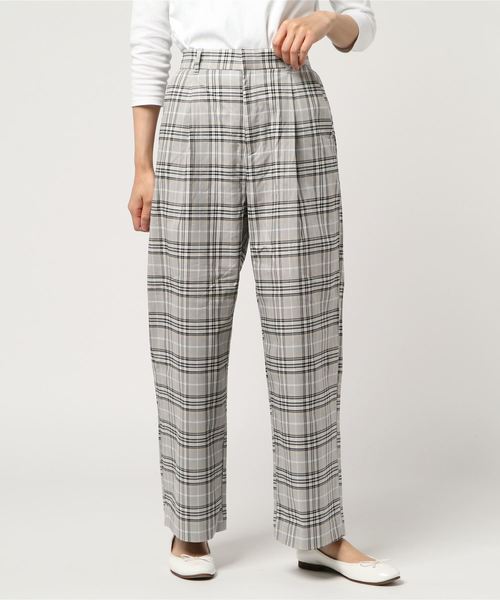 LOWRYS FARM（ローリーズファーム）の「Ｃ／ＰＵチェックワイドパンツ　784693 （その他パンツ・レディース・グレー/レッド/ブルー/ブラック系その他・SMALL/X-LARGE/LARGE/MEDIUM）」の18枚目の写真