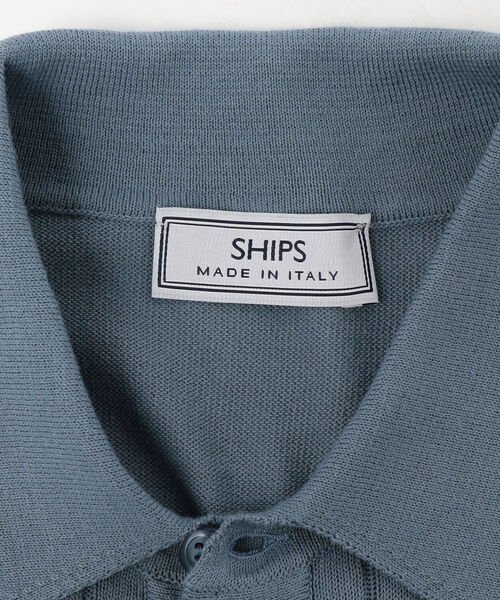 SHIPS(シップス)の「Made in Italy: ニット ポロシャツ(ポロシャツ・メンズ・ブラック/ライトブルー/ネイビー・46/48/50)」の13枚目の写真