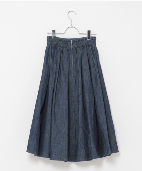 laboratory work（ラボラトリーワーク）の「デニムアシメスカート（スカート・レディース・インディゴブルー/ブルー・MEDIUM）」の7枚目の写真