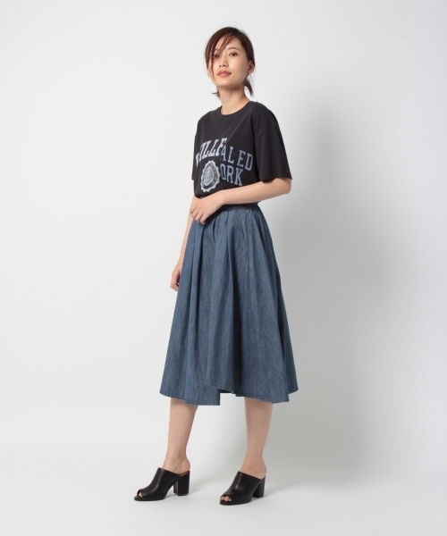 laboratory work（ラボラトリーワーク）の「デニムアシメスカート（スカート・レディース・インディゴブルー/ブルー・MEDIUM）」の13枚目の写真