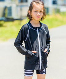 Fashion Letter | キッズ スタンドカラーラッシュガード(ラッシュガード)