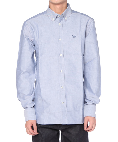 Maison Kitsune（メゾンキツネ）の「CLASSIC SHIRT BD WITH POCKET (SOLID)（シャツ/ブラウス・メンズ・ホワイト/ネイビー/ピンク/クリーム/ブルー・40/38/39）」の8枚目の写真