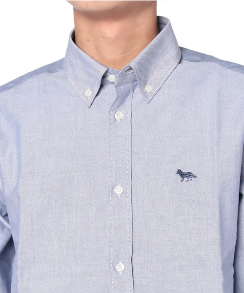 Maison Kitsune（メゾンキツネ）の「CLASSIC SHIRT BD WITH POCKET (SOLID)（シャツ/ブラウス・メンズ・ホワイト/ネイビー/ピンク/クリーム/ブルー・40/38/39）」の11枚目の写真