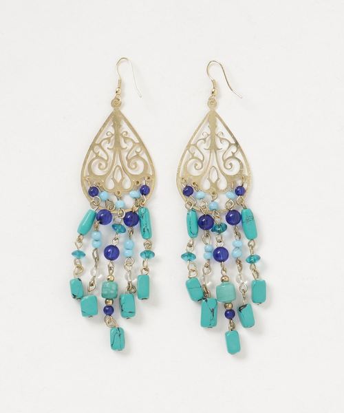 チャイハネ(チャイハネ)の「【チャイハネ】カミーラピアス(ピアス(両耳用)・レディース・シルバー/ゴールド・FREE)」の3枚目の写真