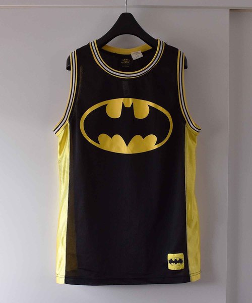 BATMAN タンクトップ 黒/黄色　ヴィンテージ　バットマン　バスケシャツ VINTAGE（ヴィンテージ）の「【ヴィンテージ古着】90's BATMAN