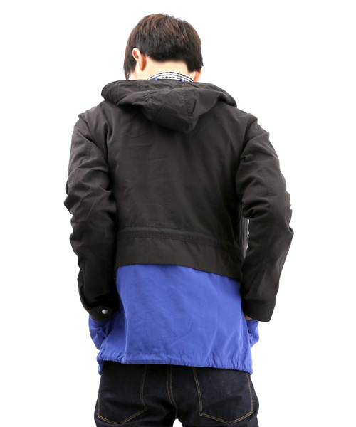 WEGO（ウィゴー）の「WEGO/バイカラーマウンテンパーカー（マウンテンパーカー・メンズ・ブラック/ベージュ/グリーン・MEDIUM/LARGE）」の12枚目の写真