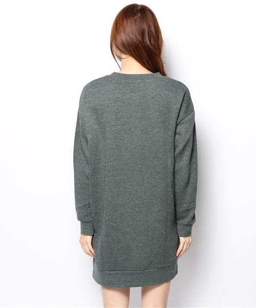 Another Edition（アナザーエディション）の「AE NYC WAPPEN OP（ワンピース・レディース・ネイビー/グレー/ケリー・フリー）」の6枚目の写真