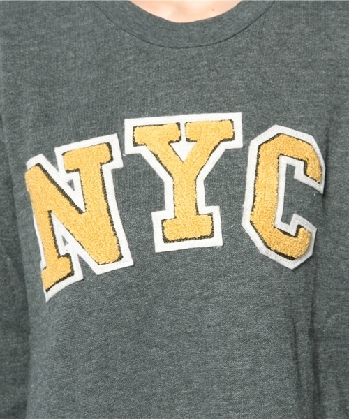 Another Edition（アナザーエディション）の「AE NYC WAPPEN OP（ワンピース・レディース・ネイビー/グレー/ケリー・フリー）」の10枚目の写真