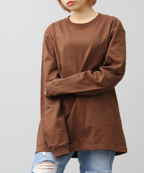 United Athle（ユナイテッドアスレ）の「5.6オンス ロングスリーブ 袖リブ Tシャツ（Tシャツ/カットソー・メンズ・ブラック/ブラック系その他/ダークブラウン/グレー/パープル/ホワイト/グリーン/バーガンディー/ベージュ/オリーブ/グレー系その他/ワイン/グリーン系その他/ブルー・XL/M/L）」の6枚目の写真