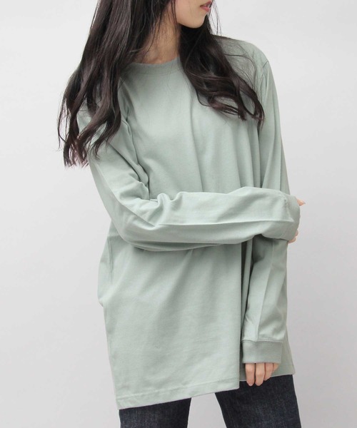 United Athle（ユナイテッドアスレ）の「5.6オンス ロングスリーブ 袖リブ Tシャツ（Tシャツ/カットソー・メンズ・ブラック/ブラック系その他/ダークブラウン/グレー/パープル/ホワイト/グリーン/バーガンディー/ベージュ/オリーブ/グレー系その他/ワイン/グリーン系その他/ブルー・XL/M/L）」の10枚目の写真