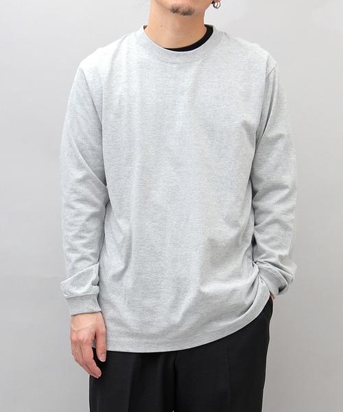 United Athle（ユナイテッドアスレ）の「5.6オンス ロングスリーブ 袖リブ Tシャツ（Tシャツ/カットソー・メンズ・ブラック/ブラック系その他/ダークブラウン/グレー/パープル/ホワイト/グリーン/バーガンディー/ベージュ/オリーブ/グレー系その他/ワイン/グリーン系その他/ブルー・XL/M/L）」の4枚目の写真