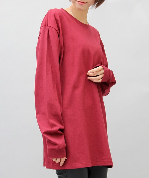 United Athle（ユナイテッドアスレ）の「5.6オンス ロングスリーブ 袖リブ Tシャツ（Tシャツ/カットソー・メンズ・ブラック/ブラック系その他/ダークブラウン/グレー/パープル/ホワイト/グリーン/バーガンディー/ベージュ/オリーブ/グレー系その他/ワイン/グリーン系その他/ブルー・XL/M/L）」の21枚目の写真