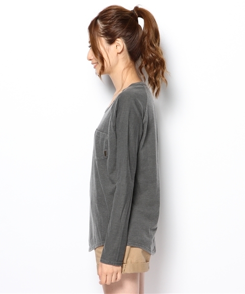 goa（ゴア）の「ﾋﾟｸﾞﾒﾝﾄ ﾍﾞｰｽﾎﾞｰﾙ Top's（Tシャツ/カットソー・レディース・ブラック/ベージュ/カーキ・FREE）」の5枚目の写真